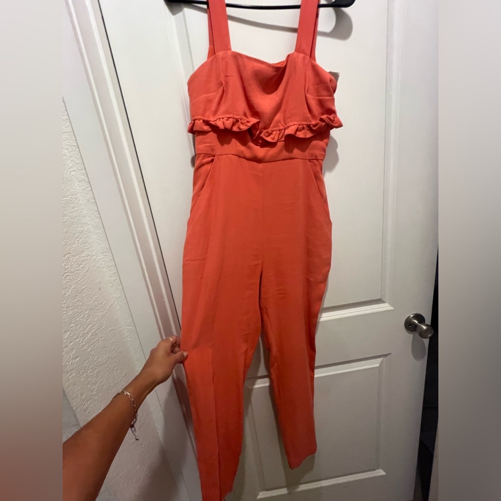 BCBGeneration Salmon Ruffle Jumper